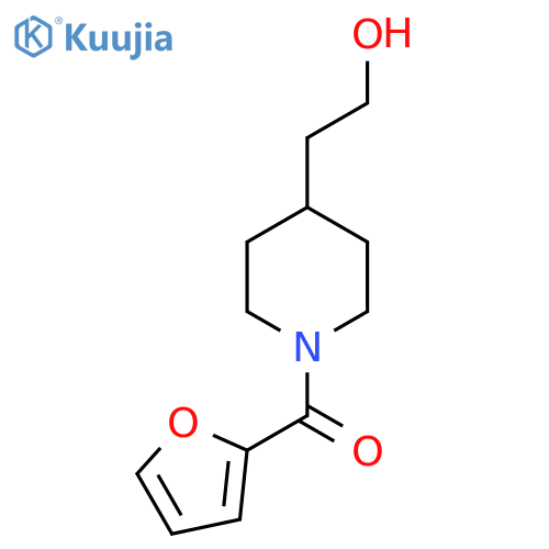 Furan-2-yl(4-(2-hydroxyethyl)piperidin-1-yl)methanone structure