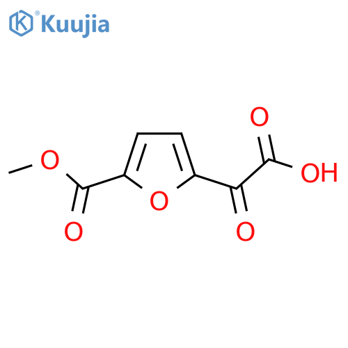 2-5-(methoxycarbonyl)furan-2-yl-2-oxoacetic acid structure