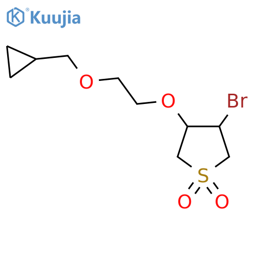 3-bromo-4-2-(cyclopropylmethoxy)ethoxy-1lambda6-thiolane-1,1-dione structure