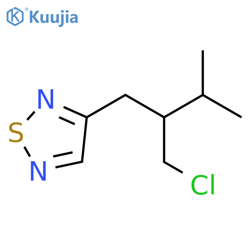 1,2,5-Thiadiazole, 3-[2-(chloromethyl)-3-methylbutyl]- structure