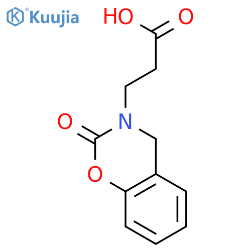 3-(2-oxo-2H-1,3-benzoxazin-3(4H)-yl)propanoic acid structure