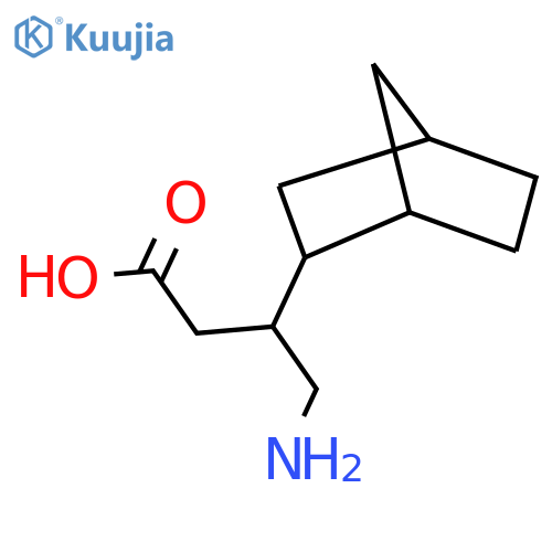 4-amino-3-{bicyclo2.2.1heptan-2-yl}butanoic acid structure
