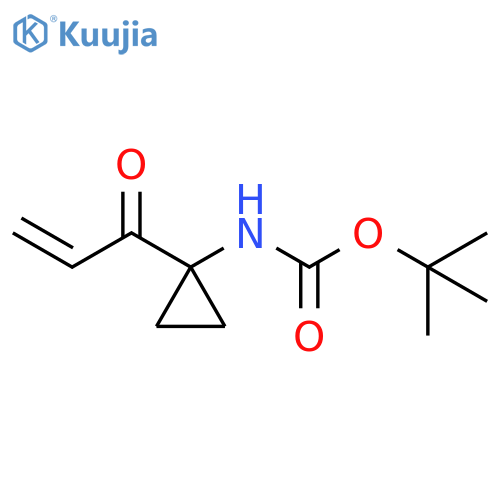 Carbamic acid, N-[1-(1-oxo-2-propen-1-yl)cyclopropyl]-, 1,1-dimethylethyl ester structure