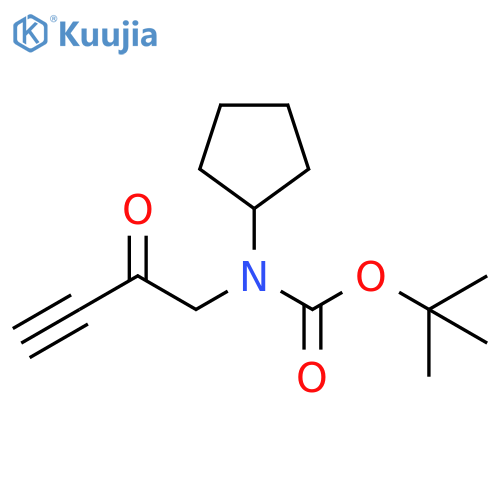 Carbamic acid, N-cyclopentyl-N-(2-oxo-3-butyn-1-yl)-, 1,1-dimethylethyl ester structure