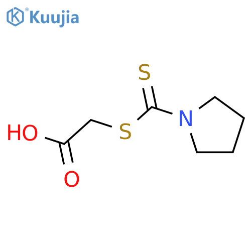 2-(pyrrolidine-1-carbothioylsulfanyl)acetic Acid structure