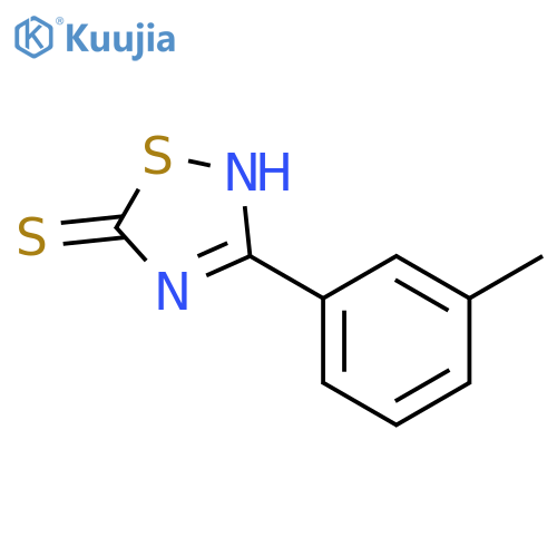 3-(3-methylphenyl)-1,2,4-thiadiazole-5-thiol structure