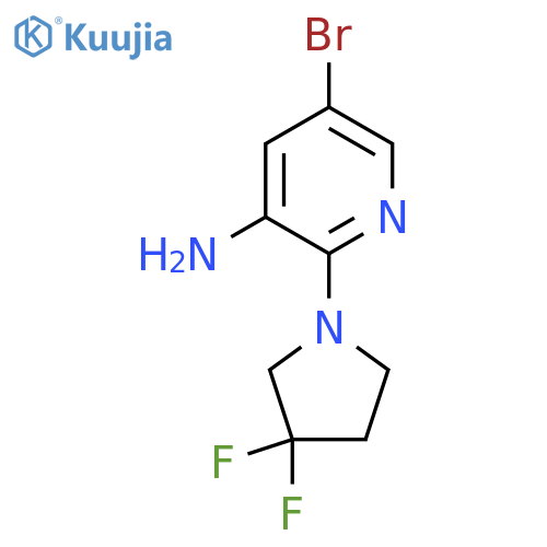 5-Bromo-2-(3,3-difluoropyrrolidin-1-yl)-pyridin-3-ylamine structure