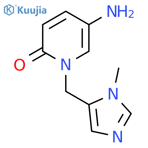 5-amino-1-(1-methyl-1H-imidazol-5-yl)methyl-1,2-dihydropyridin-2-one structure