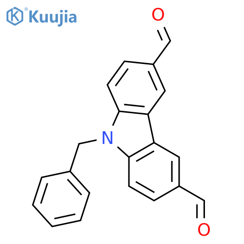 9-Benzylcarbazole-3,6-dicarboxaldehyde structure