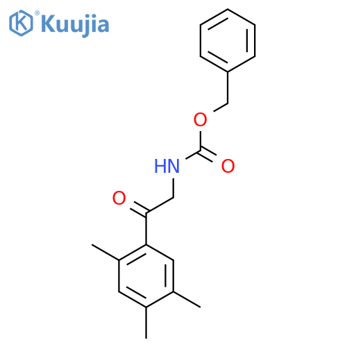 benzyl N-2-oxo-2-(2,4,5-trimethylphenyl)ethylcarbamate structure