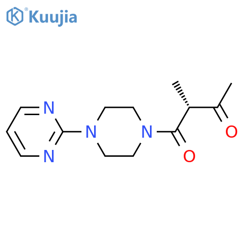 PIPERAZINE, 1-[(2R)-2-METHYL-1,3-DIOXOBUTYL]-4-(2-PYRIMIDINYL)- structure