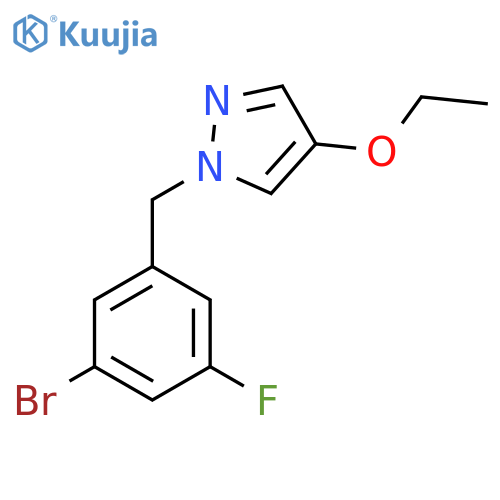 1-(3-Bromo-5-fluorobenzyl)-4-ethoxy-1H-pyrazole structure