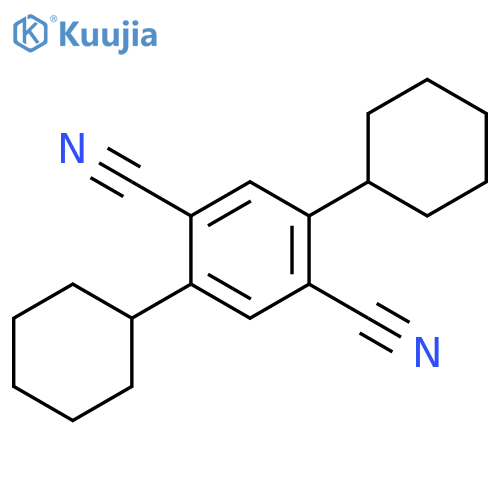 1,4-BENZENEDICARBONITRILE, 2,5-DICYCLOHEXYL- structure