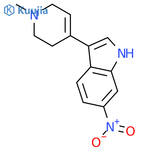 6-Nitro-3-(1-methyl-1,2,3,6-tetrahydro-4-pyridinyl)-1H-indole structure