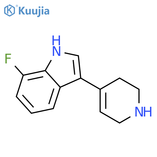 7-Fluoro-3-(1,2,3,6-tetrahydropyridin-4-yl)-1H-indole structure