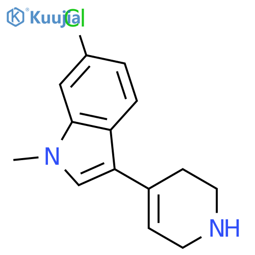 1H-Indole, 6-chloro-1-methyl-3-(1,2,3,6-tetrahydro-4-pyridinyl)- structure