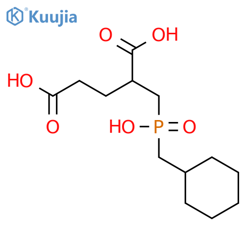 Pentanedioic acid, 2-[[(cyclohexylmethyl)hydroxyphosphinyl]methyl]- structure