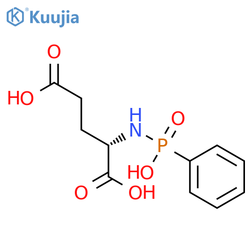 Glutamic acid, N-(hydroxyphenylphosphinyl)- structure