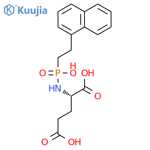 Glutamic acid, N-[hydroxy[2-(1-naphthalenyl)ethyl]phosphinyl]- structure