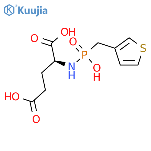 Glutamic acid, N-[hydroxy(3-thienylmethyl)phosphinyl]- structure