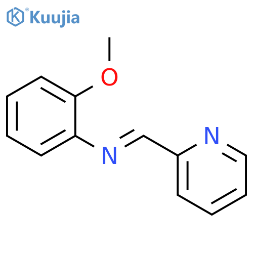 BENZENAMINE, 2-METHOXY-N-(2-PYRIDINYLMETHYLENE)- structure