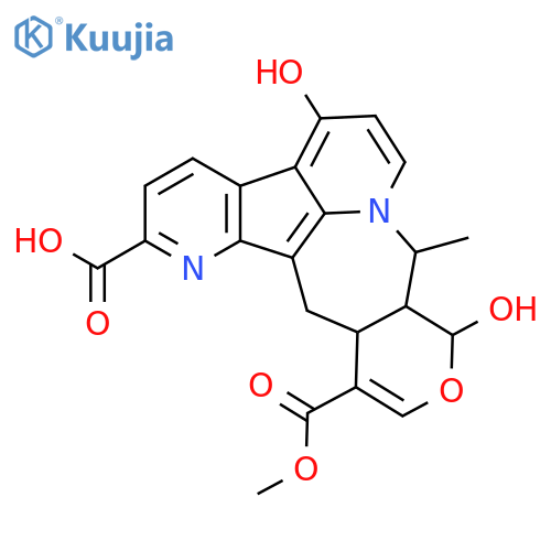 (8aS,12S,12aS,13R)-3,12-dihydroxy-9-(methoxycarbonyl)-13-methyl-8,8a,12a,13-tetrahydro-12H-11-oxa-7,13a-diazabenzo[5,6]cyclohepta[1,2,3-jk]fluorene-6-carboxylic acid structure
