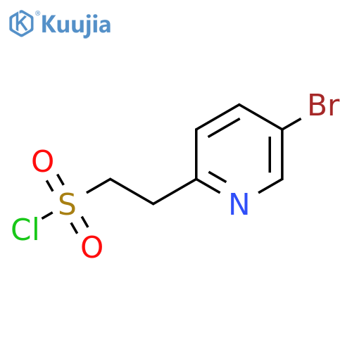 2-(5-bromopyridin-2-yl)ethane-1-sulfonyl chloride structure