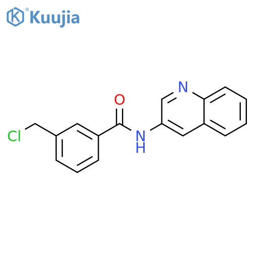 Benzamide, 3-(chloromethyl)-N-3-quinolinyl- structure