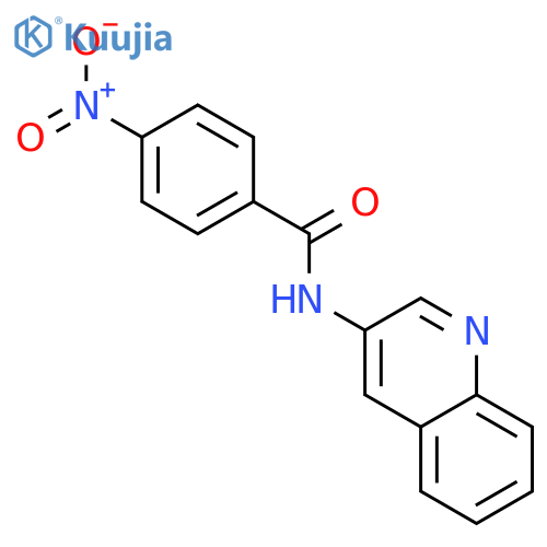 Benzamide, 4-nitro-N-3-quinolinyl- structure