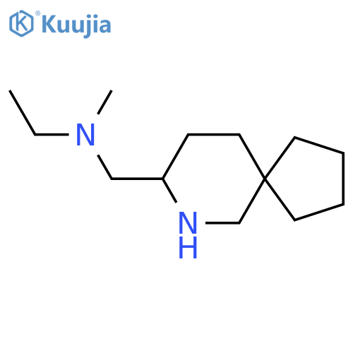({7-Azaspiro[4.5]decan-8-yl}methyl)(ethyl)methylamine structure