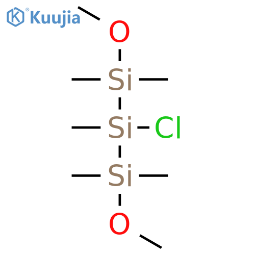 Trisilane, 2-chloro-1,3-dimethoxy-1,1,2,3,3-pentamethyl- structure