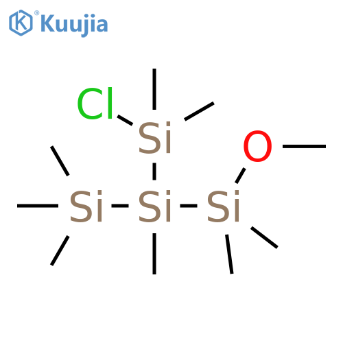 Trisilane, 2-(chlorodimethylsilyl)-1-methoxy-1,1,2,3,3,3-hexamethyl- structure