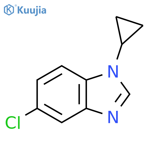 5-chloro-1-cyclopropyl-1H-1,3-benzodiazole structure