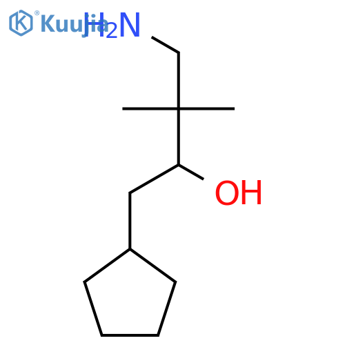 Cyclopentaneethanol, α-(2-amino-1,1-dimethylethyl)- structure