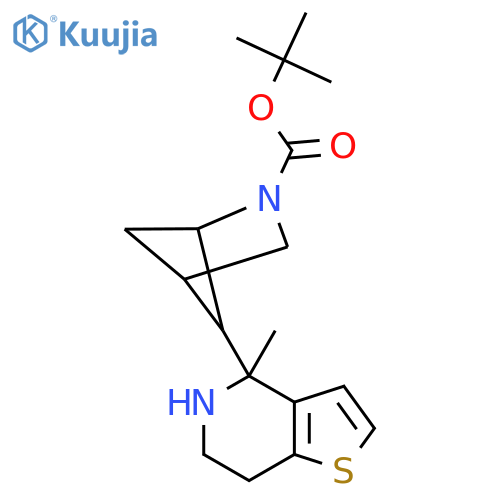tert-butyl 5-{4-methyl-4H,5H,6H,7H-thieno3,2-cpyridin-4-yl}-2-azabicyclo2.1.1hexane-2-carboxylate structure