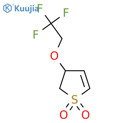 3-(2,2,2-trifluoroethoxy)-2,3-dihydro-1lambda6-thiophene-1,1-dione structure