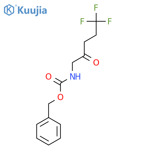 benzyl N-(5,5,5-trifluoro-2-oxopentyl)carbamate structure