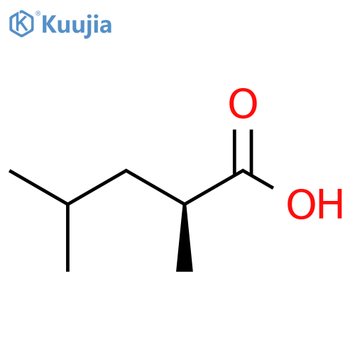(2S)-2,4-Dimethylpentanoic acid structure