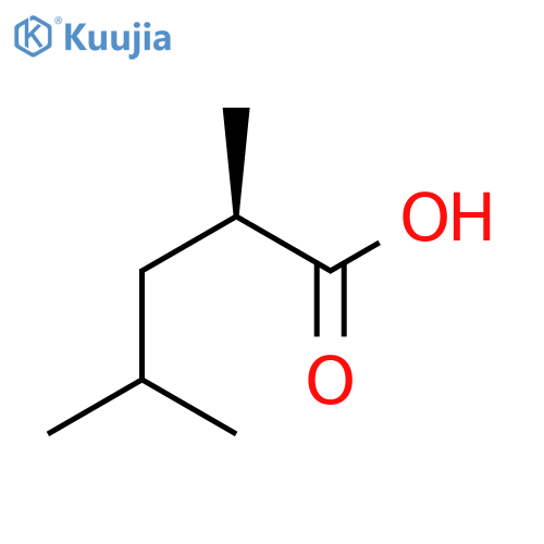 (2R)-2,4-Dimethylpentanoic acid structure