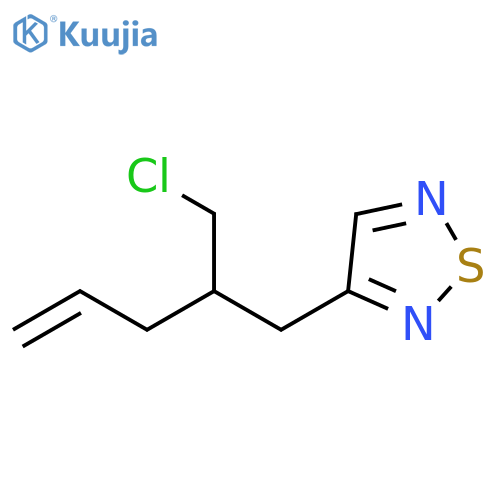 1,2,5-Thiadiazole, 3-[2-(chloromethyl)-4-penten-1-yl]- structure