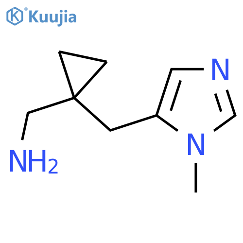 {1-(1-methyl-1H-imidazol-5-yl)methylcyclopropyl}methanamine structure