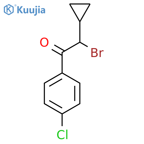 2-Bromo-1-(4-chlorophenyl)-2-cyclopropylethanone structure