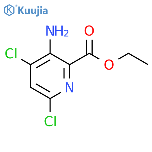 Ethyl 3-amino-4,6-dichloropicolinate structure