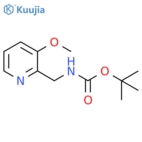 tert-Butyl ((3-methoxypyridin-2-yl)methyl)carbamate structure