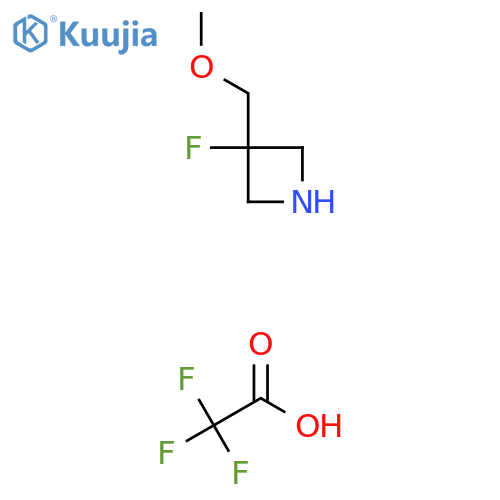 3-Fluoro-3-(methoxymethyl)azetidine; trifluoroacetic acid structure