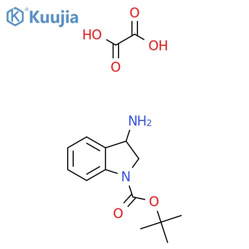 Tert-Butyl 3-aminoindoline-1-carboxylate oxalate structure