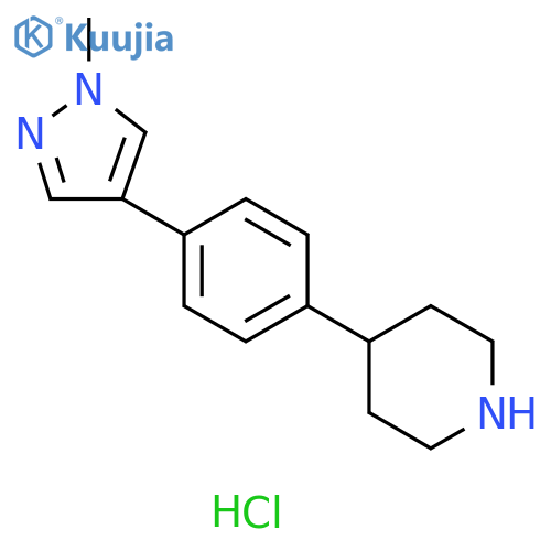 4-(4-(1-Methyl-1H-Pyrazol-4-Yl)Phenyl)Piperidine Hydrochloride structure