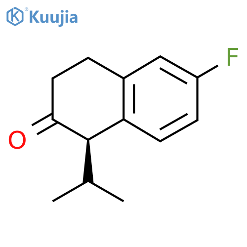 (R)-6-Fluoro-1-isopropyl-3,4-dihydronaphthalen-2(1H)-one structure