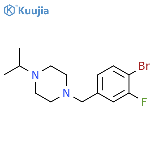 1-(4-Bromo-3-Fluorobenzyl)-4-Isopropylpiperazine structure