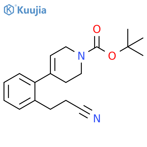 Tert-Butyl 4-(2-(2-Cyanoethyl)Phenyl)-5,6-Dihydropyridine-1(2H)-Carboxylate structure